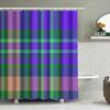 Plaid Shower Curtain Modern Multicolor Striped Bath Decoration 180X240Cm Waterproof Fabric For Bathroom Decor Home Accessories