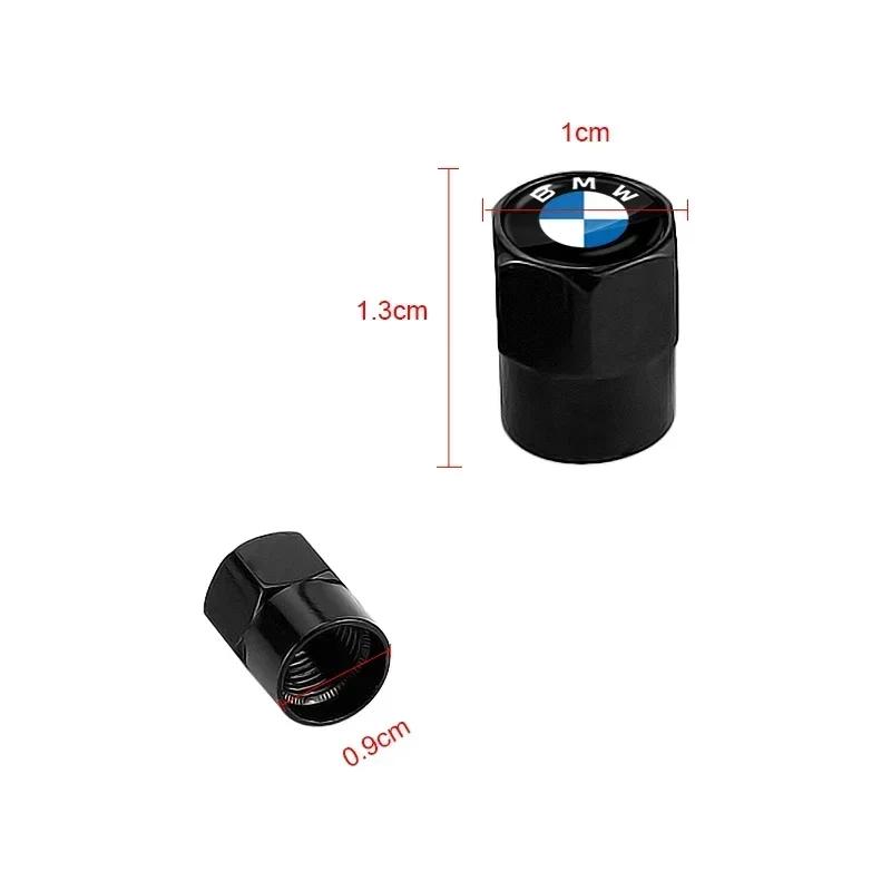 4ks Stylingové Krytky Ventilků Pneumatik Kol Auta Krytky Vzduchových Matice Krytky Ventilků s Logem Auta Příslušenství Pro BMW E46 E52 E53 E60 E90 E91 F30 F20 F10 F15 M3 M5