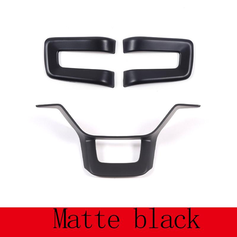 ABS Carbon Fiber For Rivian R1T R1S Car Styling Steering Wheel Buttons Decoration Frame Cover Trim Car Interior Accessories