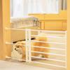 Foldable Retractable Pet Dog Gate for Child Protection Patio Garden House Adjustable Height