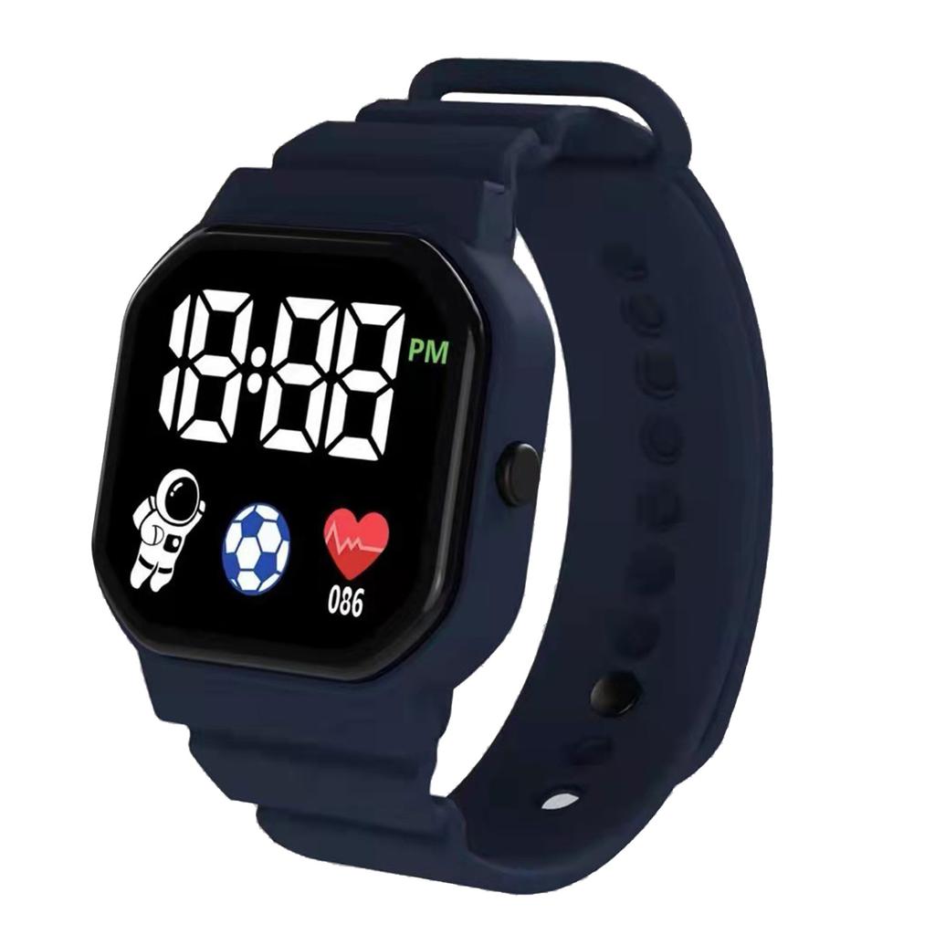 Digital Sports Watch Waterproof Electronic Watch Unisex LED Wrist Watch Battery Powered Birthday Gift for Boys Girls