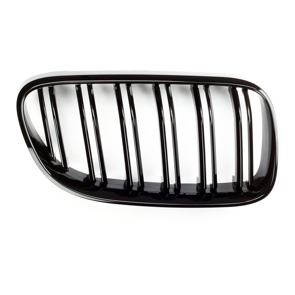 2 Stücke Auto Stil Glanz Schwarz Vorne Niere Doppel Lamellen Grill Grille Für-BMW E92 E93 3-Serie 328I 335I Coupe LCI 2010-2013