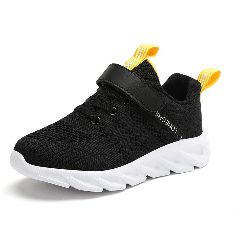 

8815 одноклассники детские кроссовки весна и лето летающая тканая сетчатая поверхность легкие дышащие сетчатые туфли повседневная спортивная обувь для мальчиков 40