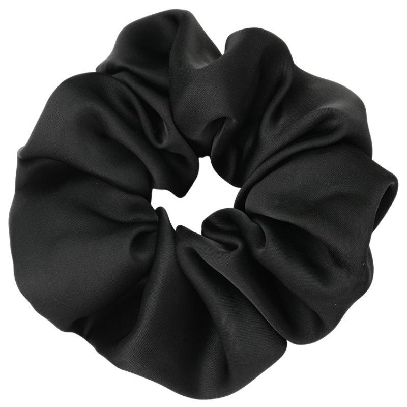 Korean Satin Retro Scrunchie: Elegant Ponytail Tie