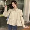 2025 New French Style Chic Tops Shirts Women Autumn Long-sleeved Design
