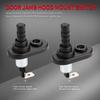 5PCS Door Pin Switch 12V Alarm Hood Pin Switch Momentary Universal Adjustable Door Jamb Flange Light Switch 20A 12V