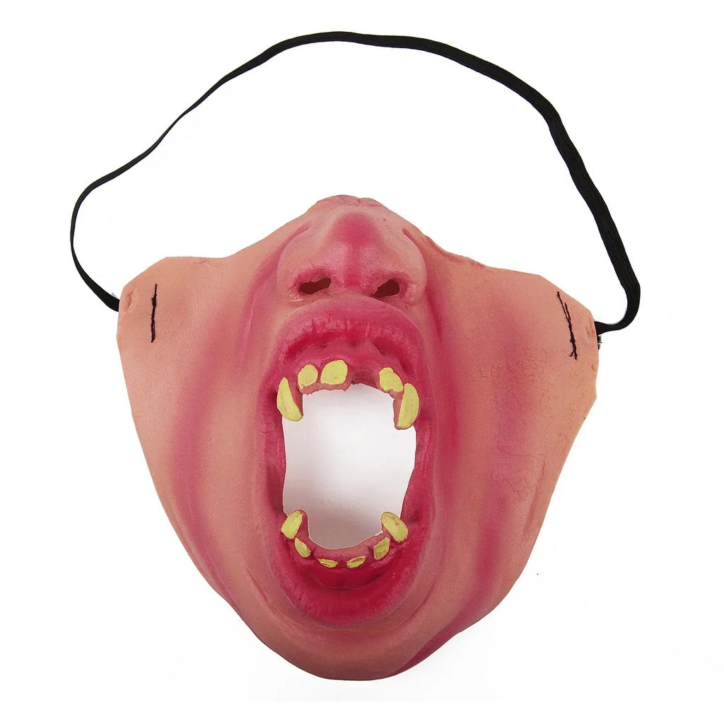 Half face clown mask funny mask latex half face mask dance performance dress up prank mask