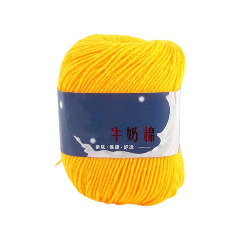 DIY Knitting Yarn Cotton Yarn Cream Hand Washable Knitted Yarn Easy To Store