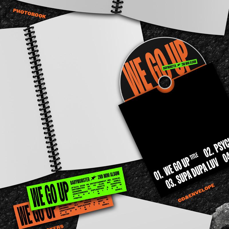 [PRE ORDER] BABYMONSTER – 2nd Mini Album [WE GO UP] (GO Ver.)
