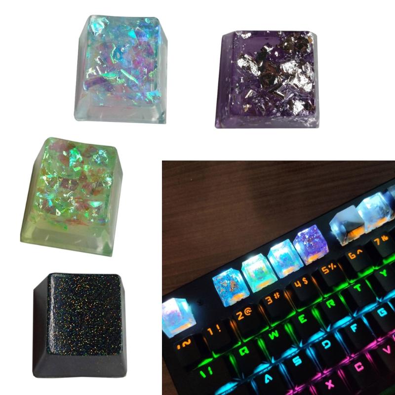 Keyboard Replacement Keycaps for Cherry MX Creative Handmade Customized OEM R4 Profile Resin Keycap 1 Pc
