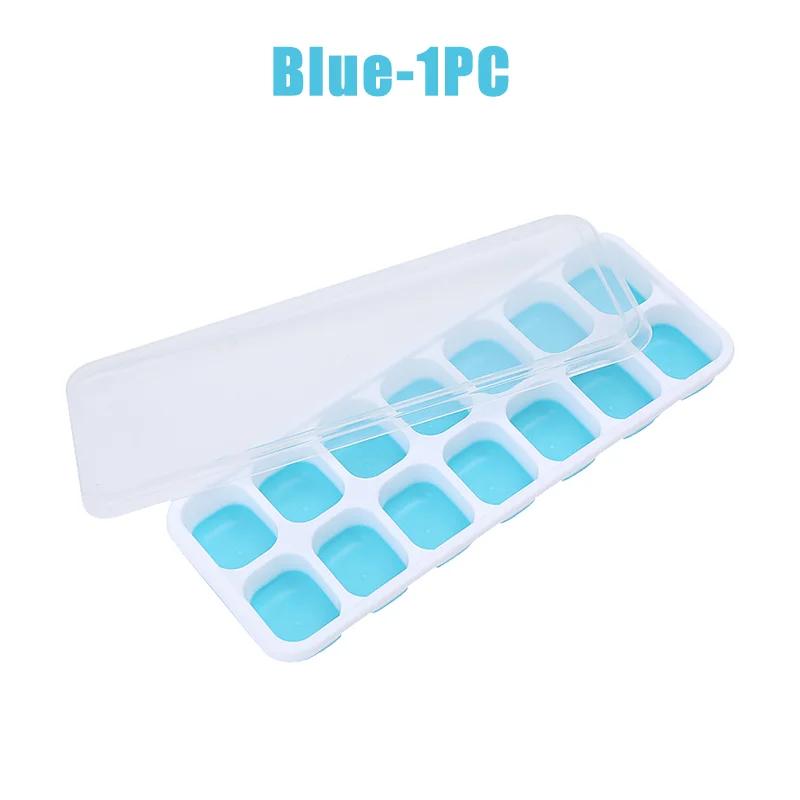 Silicone 14 Boxes To Do Ice Mold, Summer Home Ice Tray Durable Non-toxic, with Covered Ice Manufacturing Kitchen Accessories