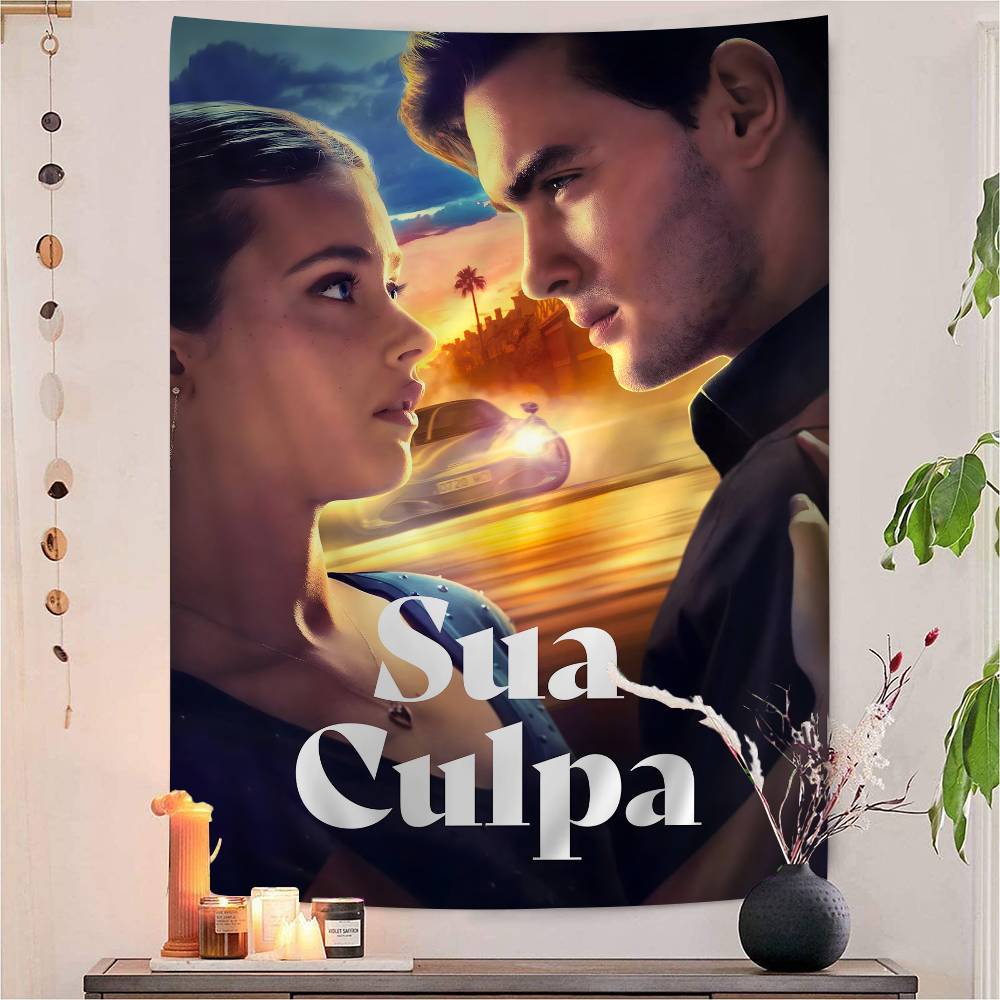 My Fault Culpa Mia 2023 Movie Vintage Hippie Wall Hanging Tapestries Bohemian Wall Tapestries Mandala INS Home Decor