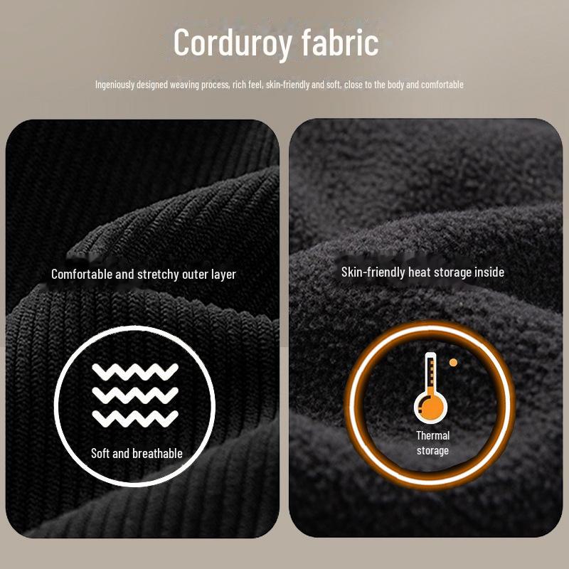 Dětské sametové manšestrové zimní kalhoty - Unisex teplé kalhoty v korejském stylu