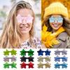 3 Pairs Frameless Star Sunglasses Lightweight Trendy Sun Glasses Fun Star Glasses for Beach Vacation Party Eyewear Photo Prop