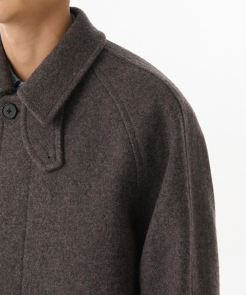 Musinsa Standard Shetland Wool Oversized Balmacaan Coat [Brown]