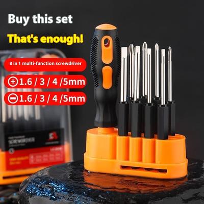 Combination Screwdriver 10-piece Set Multifunctional Household Cross One-word Plum Blossom Screwdriver 9-in-1 Dual-purpose Screwdriver