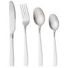 4Pcs Matte Silver Stainless Steel Silverware Cutlery Set Dinnerware Knife Fork Spoon Flatware Kitchen Home Dinner Tableware Set