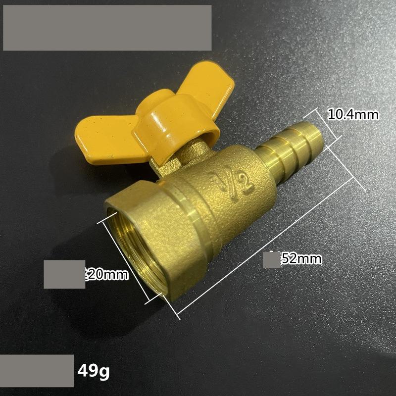 Brass Hose Fitting 4mm-19mm Barb Tail 1/2"  BSP Female Thread Copper Connector Joint Coupler Adapter