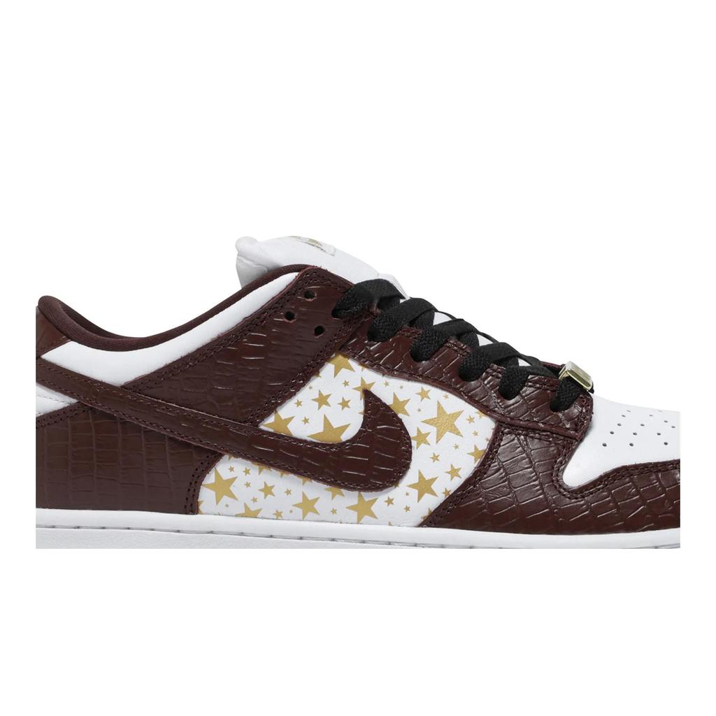 Nike Dunk Low OG SB QS 'Barkroot Brown' (Unisex) White / Metallic Gold / Barkroot Brown Skate Shoes DH3228 103