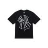MLB Basic Logo Fashion Sports Collection T Shirt Unisex Black 3ATSB0343-50BKS