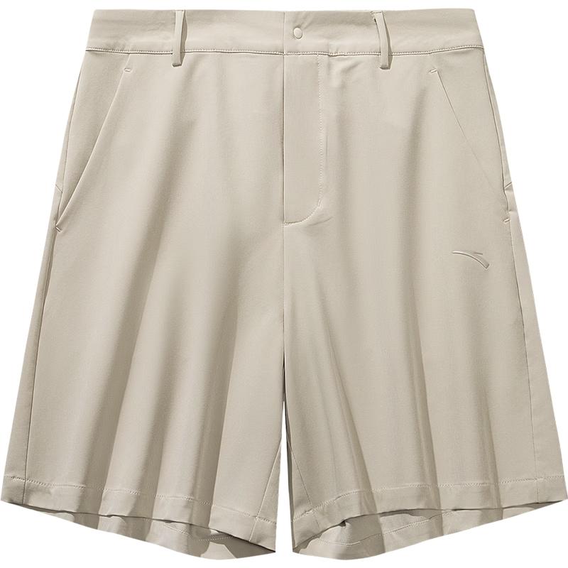 Anta Women s High-Waist Quick-Dry Casual Shorts S миндальный беж