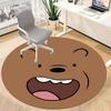 1pc We Bare Bears Office Round Area Rug, Under Office Chairs Bedroom Living Room Home Decor, Room Decoa1022135