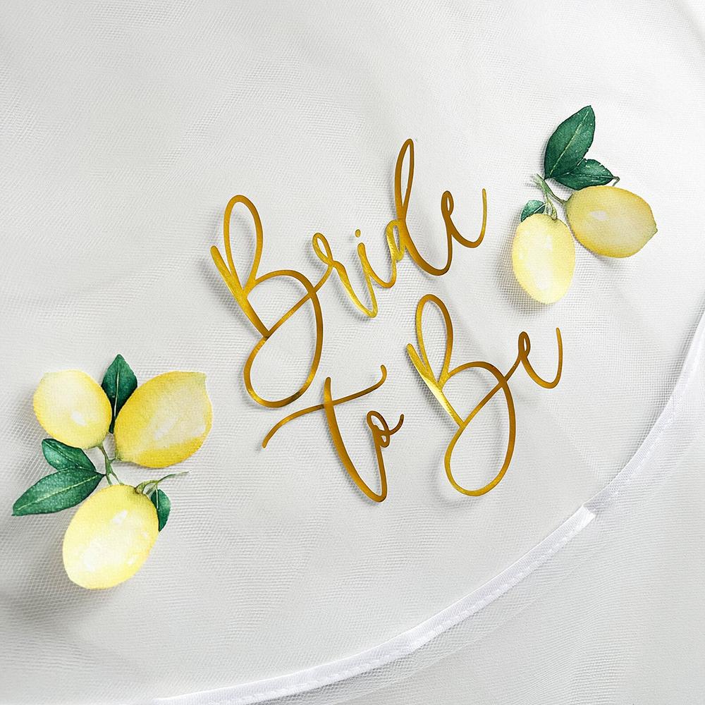 Zitronen Braut zu sein Schleier Junggesellinnenabschied Hen Party Brautparty Hochzeitsaccessoires Einzelabschied Deko Brautjungfer Heiratsantrag Geschenk
