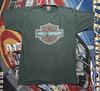Koszulka Vintage Harley Davidson Czarna Neonowe Logo Tarcza Cape Cod Męska Duża 2002