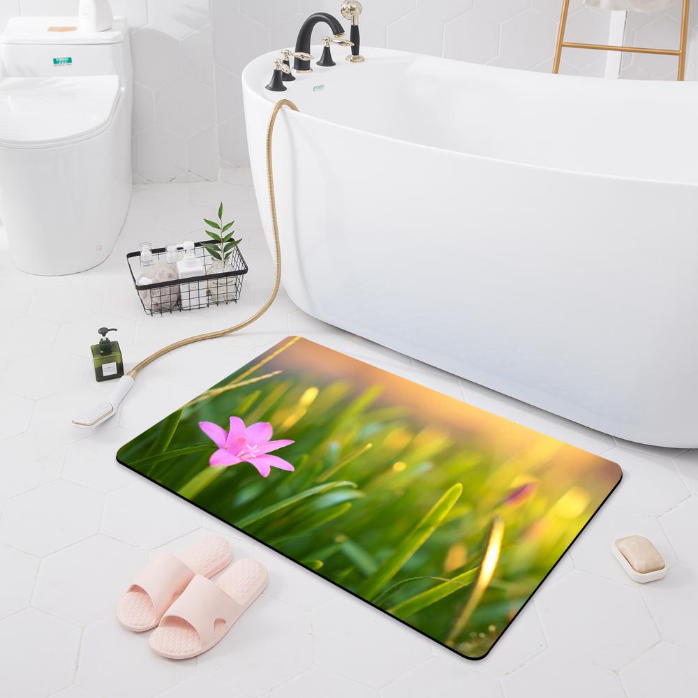 Bathroom Absorbent Non-slip Mat Door Mat Toilet Floor Shower Room Bathtub Rug Modern Kitchen Rug