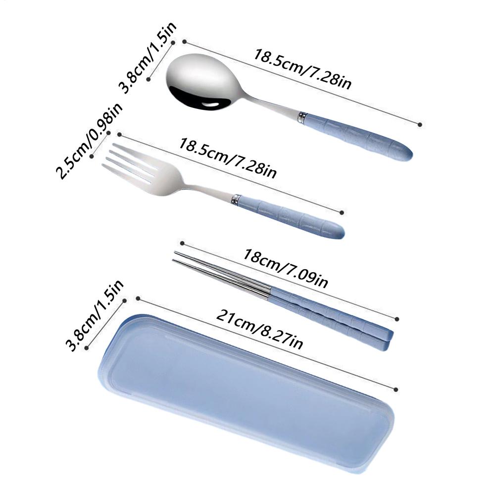 Lunch Utensil Set Stainless Steel Flatware Kitchen Accessories Camping Flatware Sets For Home Wedding Party Picnic Outdoor