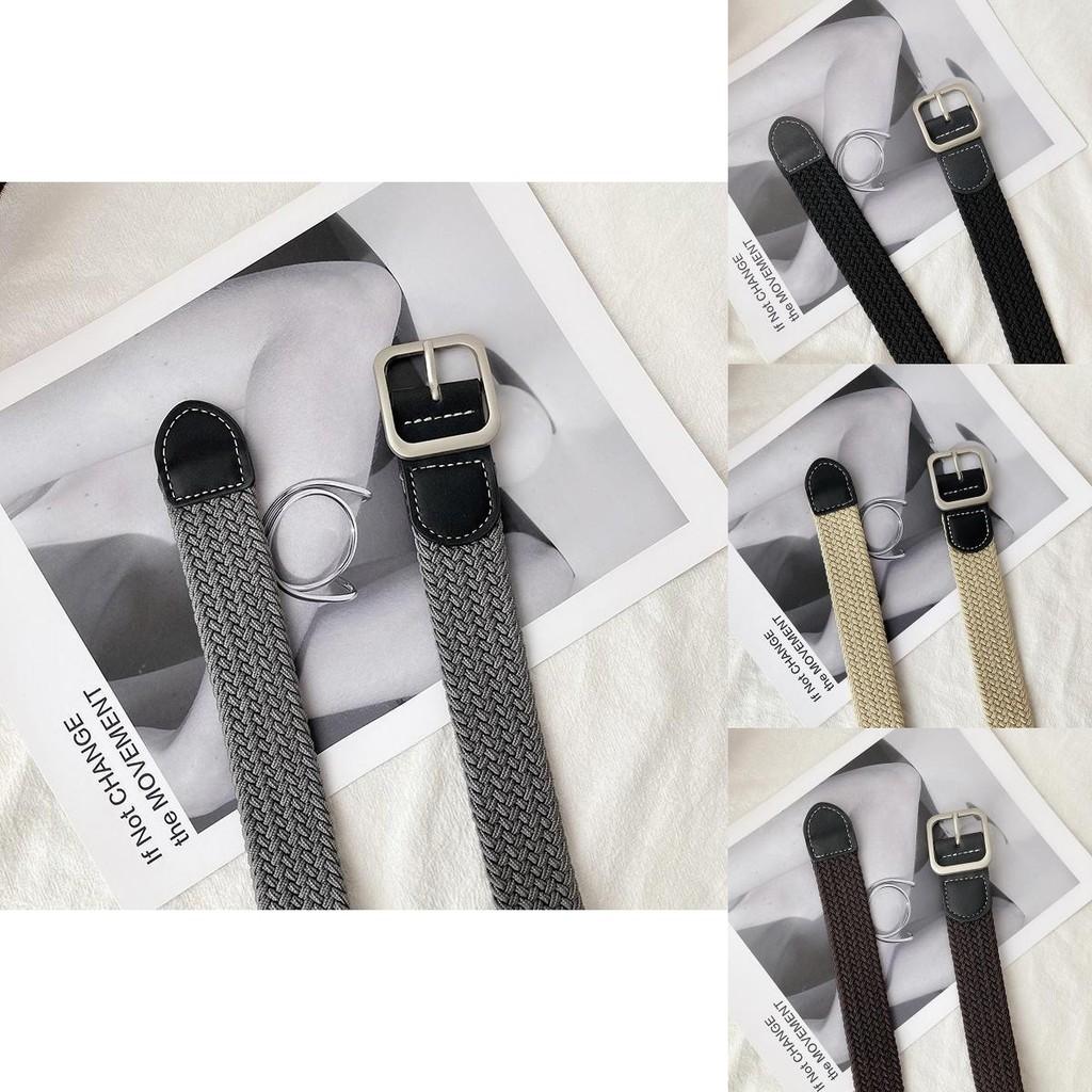 Trendy Woven Canvas Belt For Women Ideal For Jeans With Simple Elegant Style In Multiple Colors