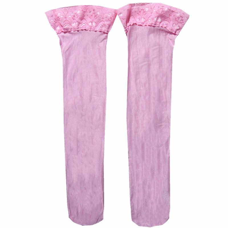 Oil Shiny High Stockings Women Stay Up Silicone Thigh-Highs Socks Hosiery Tights High Over The Knee Transparent Silk Stocking