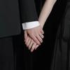 Dopamine Endorphin Sterling Silver Matching Couple Rings - Women's and Men's Gift for Girlfriend, Christmas Edition