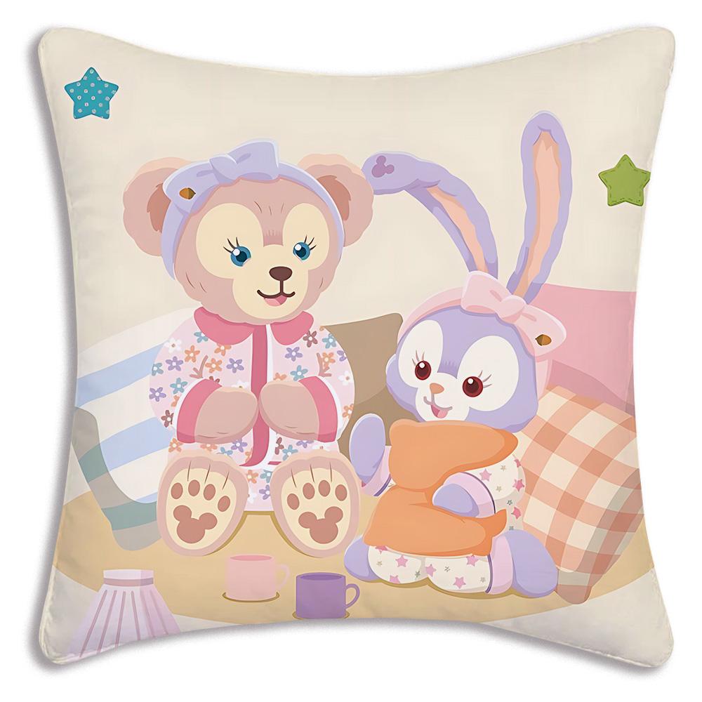 Hot Anime Bears - Duffys Pillow Covers Cartoon Sofa Decorative Home Double-Sided Printing Short Plush Cute Cushion Cover