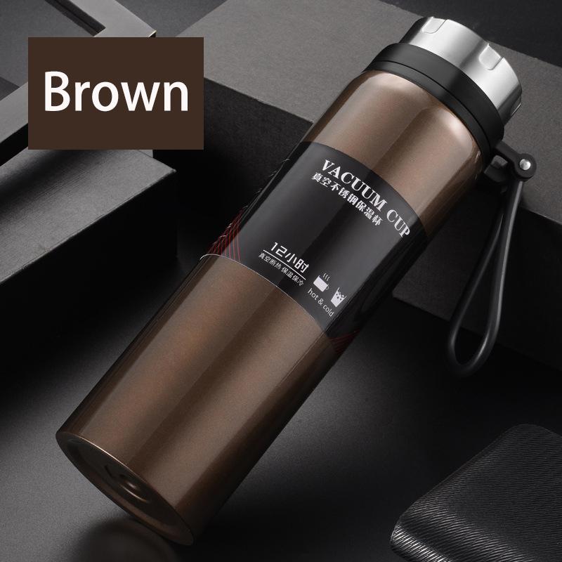 

Термос из нержавеющей стали с эффективной изоляцией, портативный вакуумный стакан для путешествий, походов, офиса, школы, герметичная термобутылка 800ml