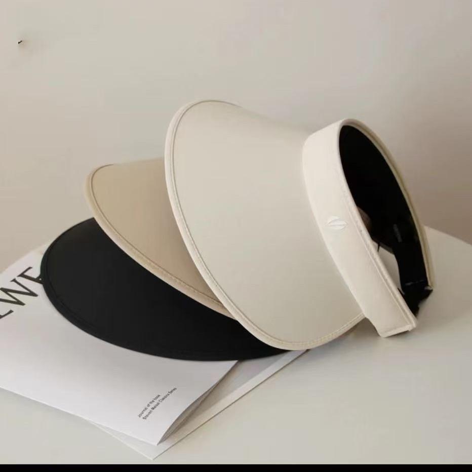 Wrap-around empty top sun protection hat women's summer new large brim outdoor UV protection sun hat