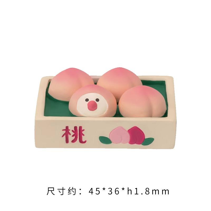 Японские креативные игрушки Серия Персик ZAKKA Декорация фигурки кошки Микроландшафт Реквизит для фото Миниатюрный смоляной подарок DIY украшения