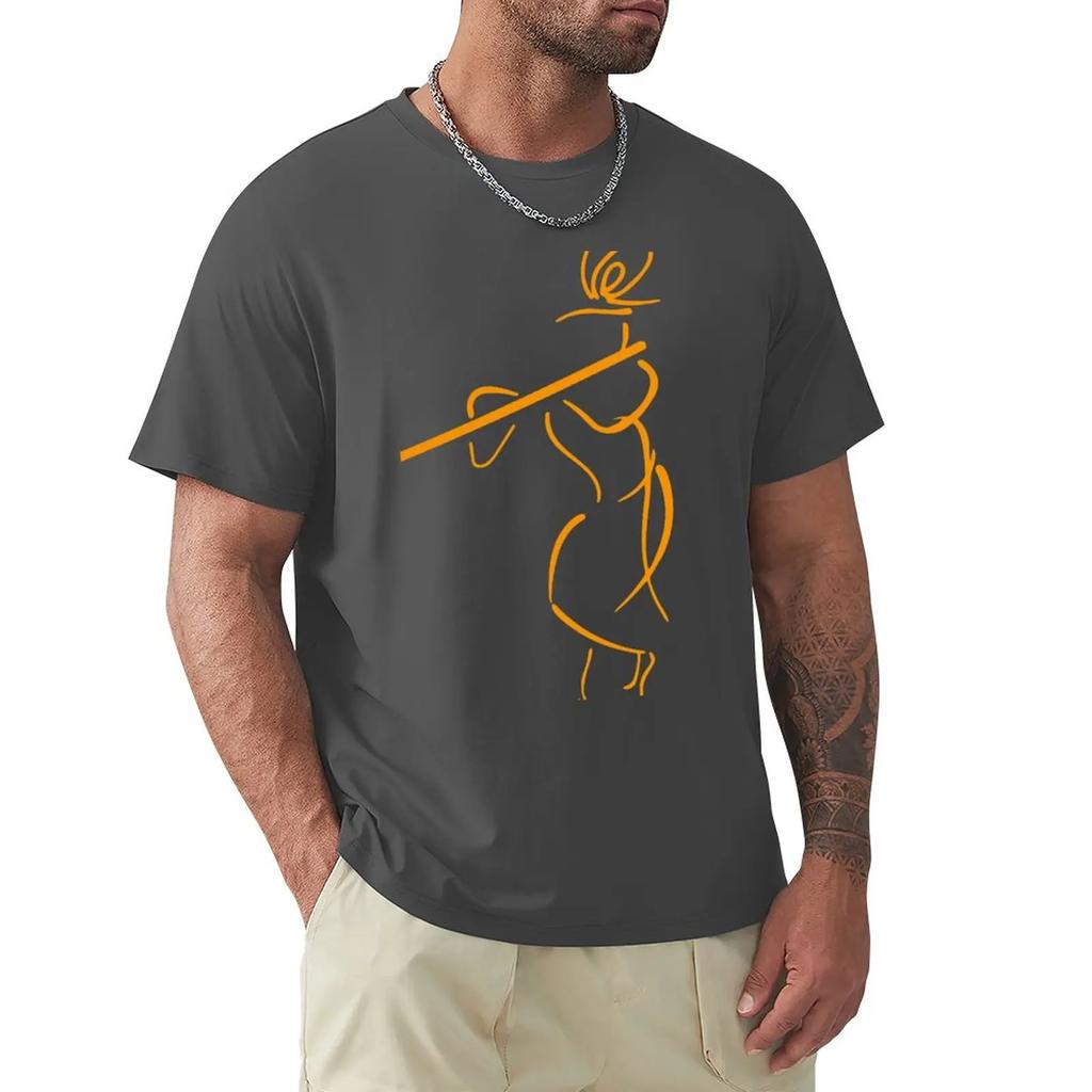 Krishna  Hare Krishna Playing Flute TShirt boys animal print plus sizes men workout shirt