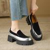 Fashion NEW Autumn/Spring Women Pumps Cow Suede Leather Shoes for Women Round Toe Thick Heel Shoes Mixed Colors Slip-on Women Sneakers