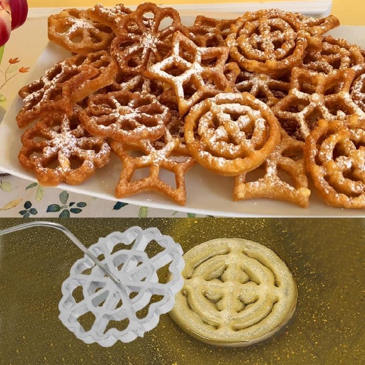 Achappam Mold Frying Tools Cookie Maker Molds Metal Detachable Rosette Maker