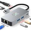 7 In 1 TYPE-CtoRJ45 2.5G 10G USB3.2 HDMI PD100W SD TF Interface Hub Adapter Dock