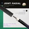 OKHEALING Carbon Fiber Pool Cue Black Technology Billiard Cue Sticks 11.8mm Tip Radial Pin Joint 147cm/58inch Length 19oz Weight, Purple