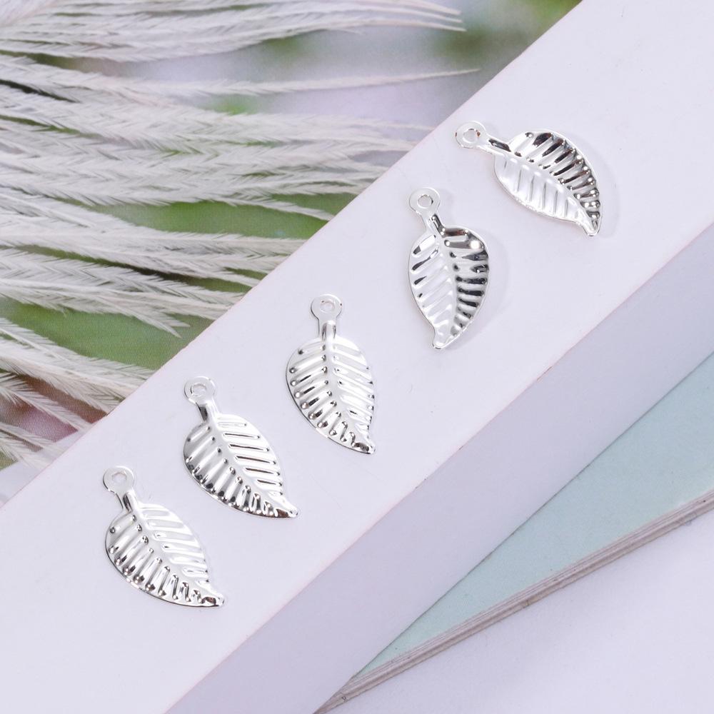 Mini Leaf Pendant Accessories for DIY Necklaces & Bracelets, 6x13mm, Handmade Adornments