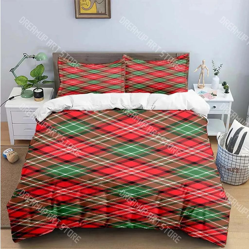 Classic Plaid, Square Print Bedding Sets Exquisite Bed Supplies Set Duvet Cover Bed Comforter Set Bedding Set Luxury Gift