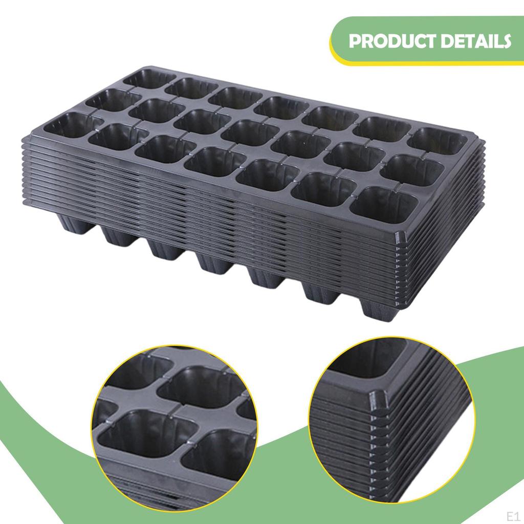 12 Cellular Seed Trays with Drainage Hole, Starter Pots for Fruit