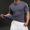 Simple and Comfortable Casual Stretch Short-sleeved T-shirt Fashion Sports Slim Fitness Outdoor T-shirt Men