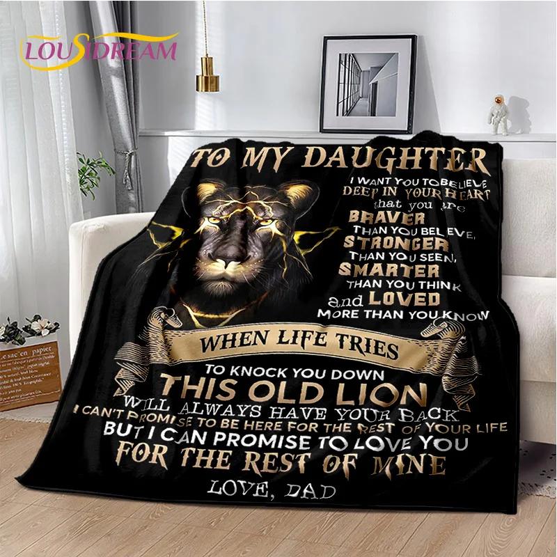 29 Style New Gift To My Son Daughter Grandedaughter Letter  Blanket,Soft Throw Blanket for Home Bedroom Bed Sofa Picnic Cover