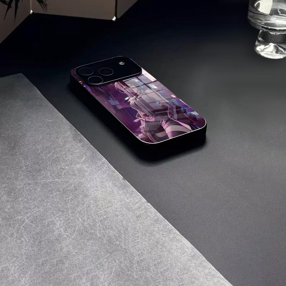 Reze Beauty Japan Anime Phone Case Tempered Glass For IPhone 17 15 16 14 12 13 11 Pro XS Max Plus Mini Cover