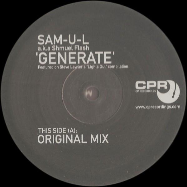 

12inch Record SAM-U-L A.K.A SHMUEL FLASH - Generate CPR002 CP Recordings 2003 UK Dance & Electronica Used
