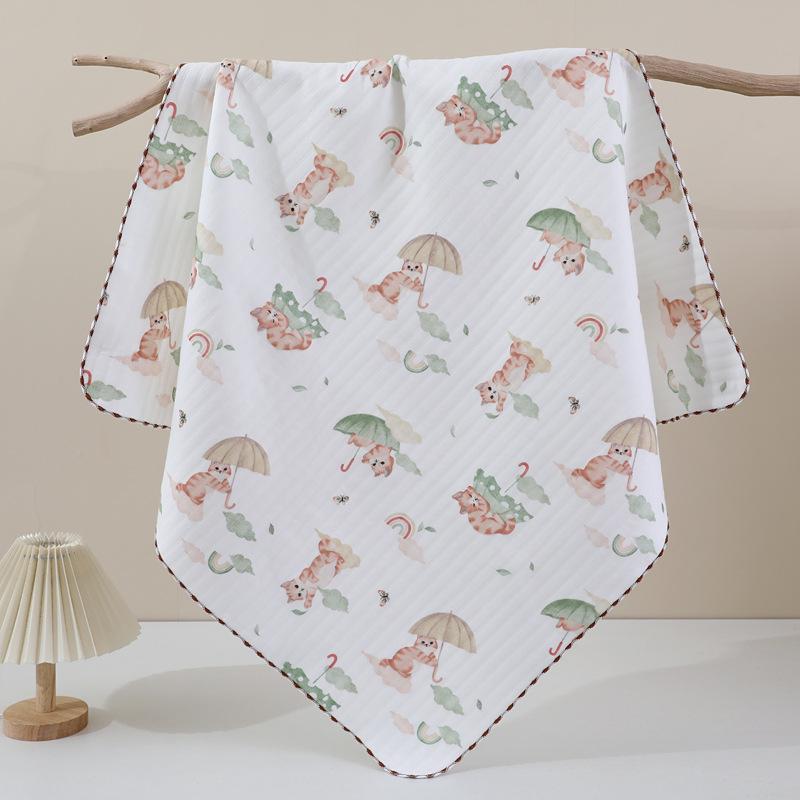 Class A Pure Cotton Newborn Swaddle Blanket – Soft, Thin, Skin-Friendly, All-Season Wrap
